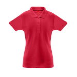 Polo de propaganda para mujer algodón y poliéster 200 g/m2 THC Berlin color rojo primera vista