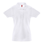 Polo de propaganda para mujer algodón y poliéster 200 g/m2 THC Berlin color blanco primera vista