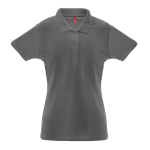Polo de propaganda para mujer algodón y poliéster 200 g/m2 THC Berlin color gris oscuro primera vista