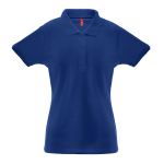 Polo de propaganda para mujer algodón y poliéster 200 g/m2 THC Berlin color azul real primera vista