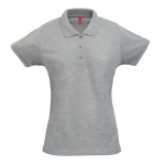 Polo de propaganda para mujer algodón y poliéster 200 g/m2 THC Berlin color gris jaspeado primera vista