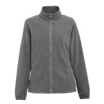 Chaqueta polar con logo a todo color mujer poliéster 300 g/m2 THC Gama color gris oscuro primera vista