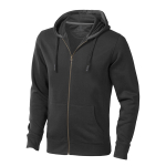 Sudadera de algodón y poliéster con capucha 300 g/m2 Elevate Life color negro