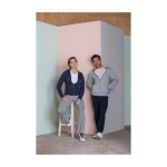 Sudadera de algodón y poliéster con capucha 300 g/m2 Elevate Life color arena imagen de estilo de vida