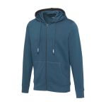 Sudadera de algodón y poliéster con capucha 300 g/m2 Elevate Life color azul cian