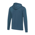 Sudadera de algodón y poliéster con capucha 300 g/m2 Elevate Life color azul cian segunda vista trasera