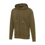 Sudadera de algodón y poliéster con capucha 300 g/m2 Elevate Life color verde oliva