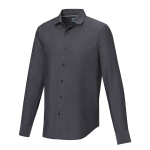 Camisa corporativa formal de algodón orgánico 121 g/m2 Elevate NXT color negro