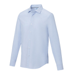 Camisa corporativa formal de algodón orgánico 121 g/m2 Elevate NXT color azul claro