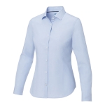 Camisas corporativas de algodón orgánico mujer 121 g/m2 Elevate NXT color azul claro