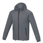 Chaqueta impermeable nylon 280T y poliéster 60 g/m2 Elevate Essentials color gris oscuro