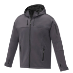 Chaqueta softshell impermeable de poliéster 360 g/m2 Elevate Life color gris oscuro