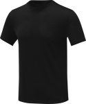 Camiseta con logo bordado de poliéster 105 g/m2 Elevate Essentials color negro