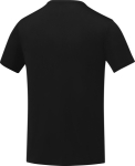 Camiseta con logo bordado de poliéster 105 g/m2 Elevate Essentials color negro tercera vista trasera