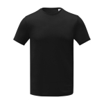 Camiseta con logo bordado de poliéster 105 g/m2 Elevate Essentials color negro segunda vista frontal