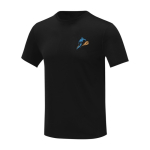 Camiseta con logo bordado de poliéster 105 g/m2 Elevate Essentials color negro