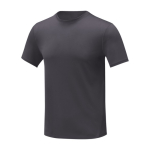 Camiseta con logo bordado de poliéster 105 g/m2 Elevate Essentials color gris oscuro