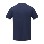 Camiseta con logo bordado de poliéster 105 g/m2 Elevate Essentials color azul marino segunda vista trasera