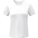 Camiseta técnica de malla poliéster mujer 105 g/m2 Elevate Essentials color blanco segunda vista frontal