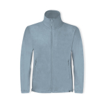 Chaqueta corporativa polar de plástico reciclado 280 g/m2 MKT Diston color gris primera vista