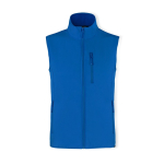 Chaleco softshell reciclado transpirable e impermeable 300 g/m2 MKT Jandro color azul primera vista