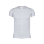 Camiseta serigrafiada económica de algodóon 150 g/m2 Fruit of the Loom color gris primera vista