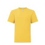 Camiseta de niño de 100% algodón 150 g/m2 Fruit of the Loom color amarillo