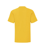 Camiseta de niño de 100% algodón 150 g/m2 Fruit of the Loom color amarillo segunda vista