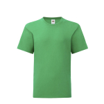 Camiseta de niño de 100% algodón 150 g/m2 Fruit of the Loom color verde