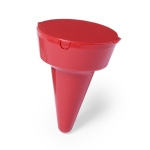 Cenicero de playa personalizable con pincho para la arena Clean color rojo primera vista