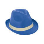 Sombrero de PP en distintos colores con cinta incluida color azul real