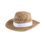 Sombrero de paja de tono claro para la playa personalizado color natural segunda vista