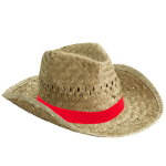 Sombrero de paja de tono claro para la playa personalizado color natural quinta vista
