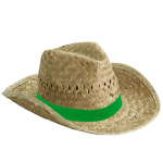 Sombrero de paja de tono claro para la playa personalizado color natural vista detalle