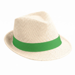 Sombrero para eventos, moderno, de papel natural y ala corta color natural quinta vista