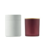 Velas con aroma a plantas y tapa de larga duración Candlelight Medium color burdeos