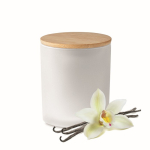 Velas con aroma a plantas y tapa de larga duración Candlelight Medium color blanco