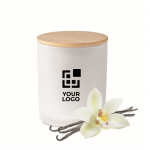 Velas con aroma a plantas y tapa de larga duración Candlelight Medium color blanco vista de impresión