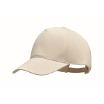 Gorra de béisbol de algodón orgánico con ajuste de hebilla Eco Cap color beige