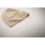 Gorro personalizado barato de algodón para invierno 190 g/m2 Lighty color beige vista fotografía cuarta vista
