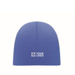 Gorro personalizado barato de algodón para invierno 190 g/m2 Lighty color azul real vista de impresión