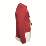 Jersey grande con estampados de Navidad tallas L-XL Christmas color rojo quinta vista