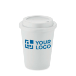 Vaso para llevar personalizado en PP con boquilla 300ml Simple vista de impresión