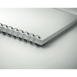 Cuadernos personalizados reciclados A5 hojas a rayas Colors RPET color blanco