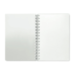 Cuadernos personalizados reciclados A5 hojas a rayas Colors RPET color blanco