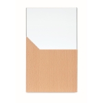 Placa o trofeo de cristal sobre base de madera Commemorative color madera tercera vista