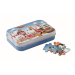 Puzle de 60 piezas de Navidad para niños con caja metálica Box color multicolor vista principal