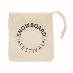 Rompecabezas fexible para crear formas en bolsa de algodón Woody color madera vista principal