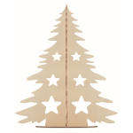 Árbol de madera personalizable con acuarelas y pincel Navidad Paint color madera cuarta vista