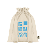 Bolsa mediana para regalos en algodón orgánico boutique Eco Medium vista de impresión